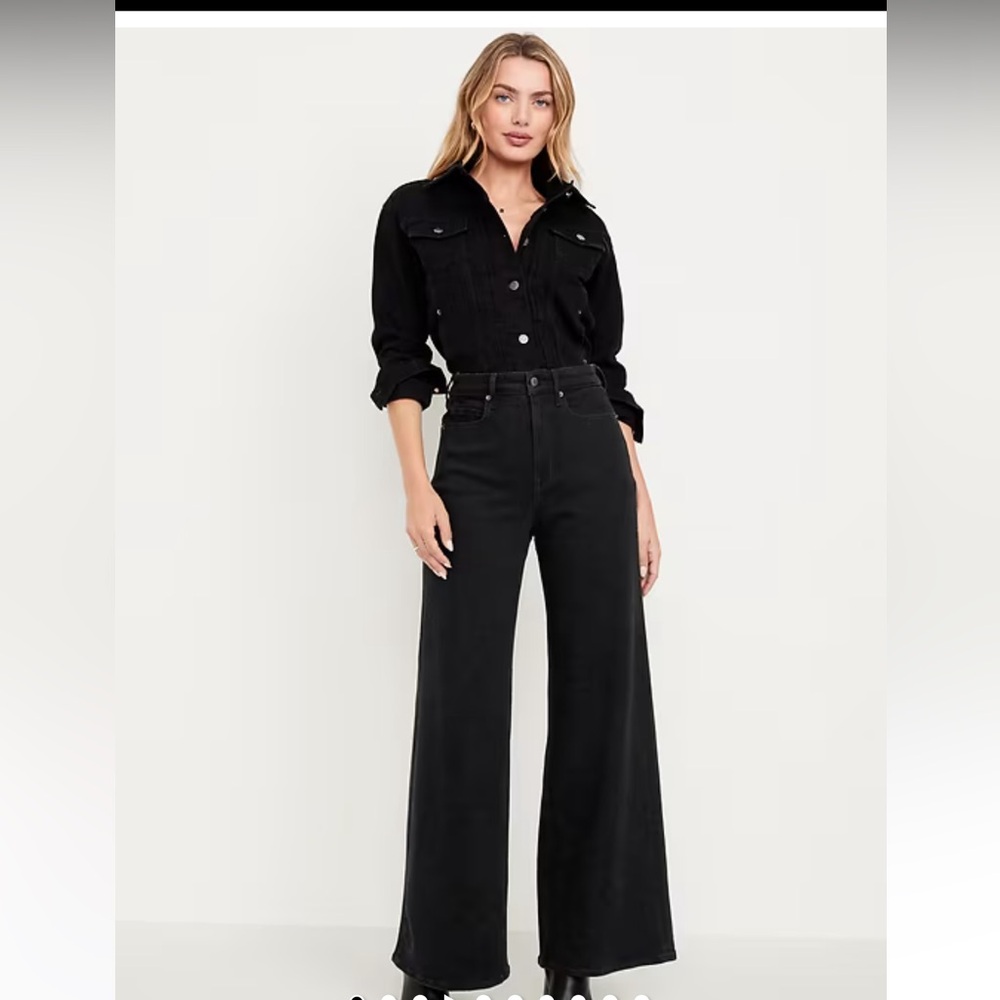 Old Navy extra high rise flare trousers jeans pants